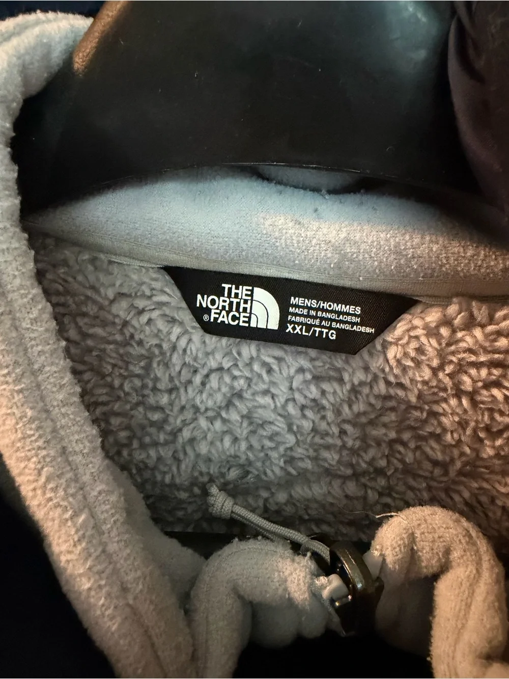 The North Face Men's Black Hooded Coat with Inner Fleece Jacket